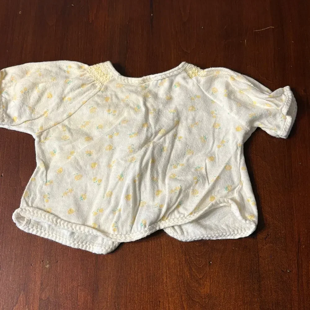 Vintage Carter's Cotton Baby Shirt Top Floral
